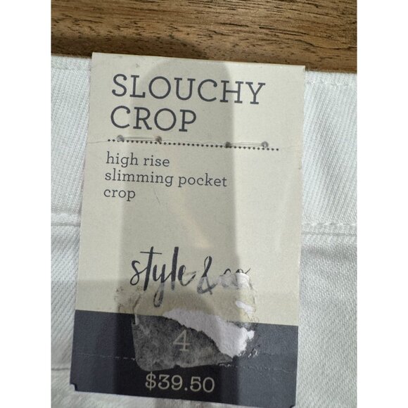 Style & Co High Rise Slouchy Crop Jeans size 4 - Picture 12 of 15
